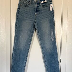 Old Navy Women's Light Blue Straight Leg Jeans Size 0, pics for measurement pls